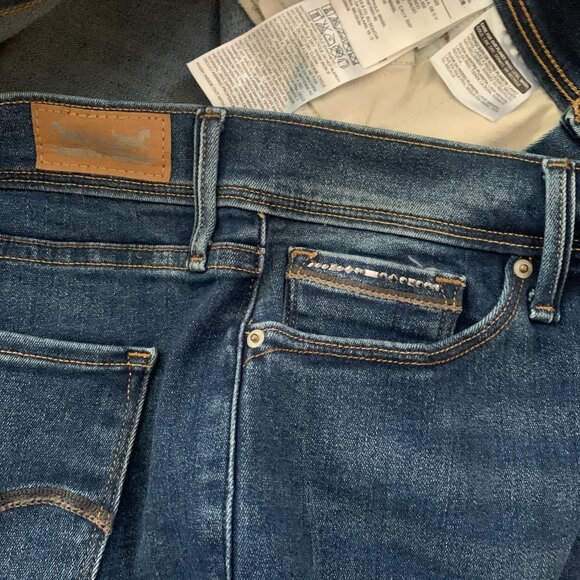 Levis Jeans Blue Perfectly Slimming Boot Cut 512 Denim Pants High Rise Sz 16S - Picture 10 of 14